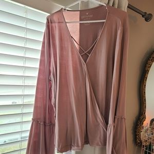 American Eagle Bell Sleeve Blouse